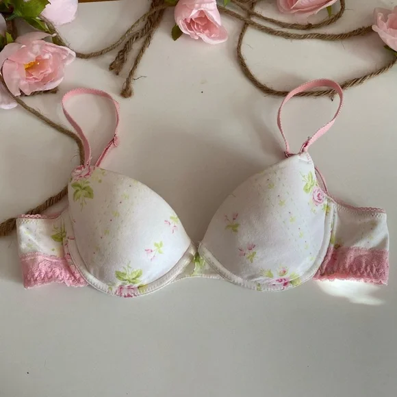 Victoria’s Secret floral cotton bra 34B - Picture 2 of 6